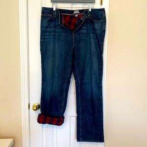 L.L. Bean Flannel-Lined Jeans